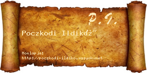 Poczkodi Ildikó névjegykártya